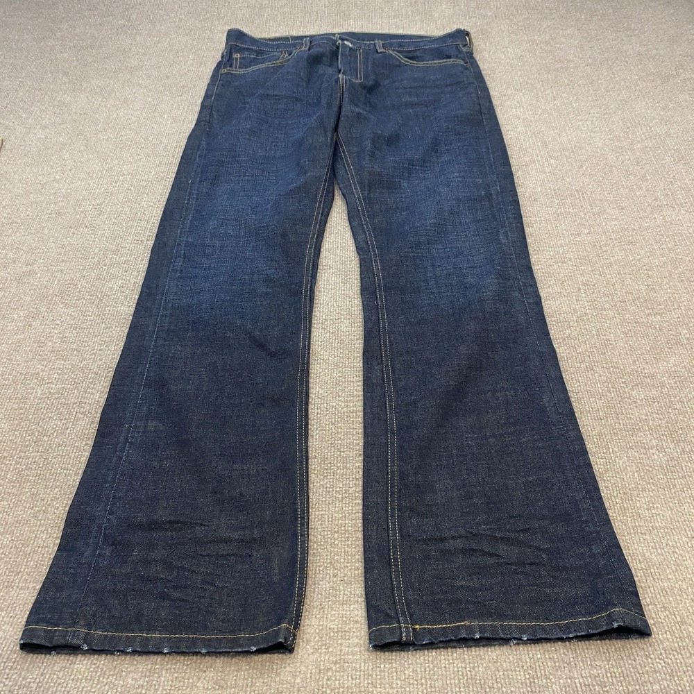 Levis 527 Jeans Mens 34x34 Blue Bootcut Western Denim Rockabilly Cowboy Boots